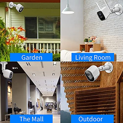 Security Camera Universal Mounting Bracket,Adjustable Indoor/Outdoor Security Wall Metal Bracket, Compatible with Arlo Pro/Pro 2/Pro 3/Pro 4/Ultra/Ultra 2, & with Ring Stick Up Cam Battery (2 Pack) - size: 2 Count (Pack of 1)