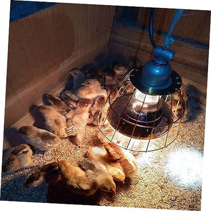 YARNOW 3pcs Heat Lamp Bulb Cages High-Temperature Resistant Light Covers for Reptiles and Livestock Easy Installation Anti-Scald Protection for Home Zoo Use