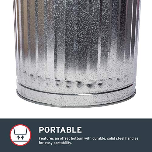 Behrens Galvanized Steel Trash Can 20 gallon