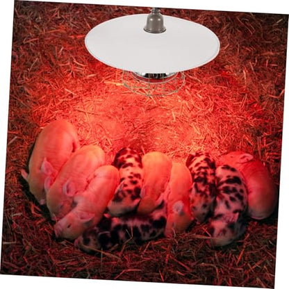 YARNOW Heat Lamp Guard for Chicken Coop for Livestock Heating Easy Installation Enhanced Heat Efficiency for Chickens and Reptiles
