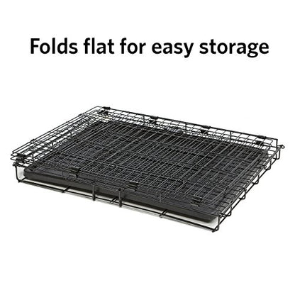 MidWest Homes for Pets Small Wabbitat Rabbit Cage, Grid Mesh Floor, Removable Tray, Top & Front Door Access, Rust Resistant Finish, No Tools Required - size: 25.0"L x 19.0"W x 20.0"H