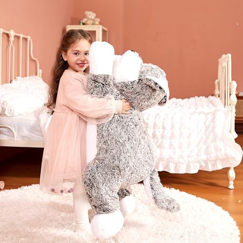 IKASA Giant Wolf Stuffed Animal Plush Toy, 30 Inches Big Soft Toys for Kids Girls Boys Girlfriend - style: Wolf