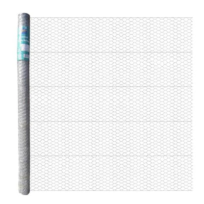 20GA Galvanized Hexagonal Poultry Netting Chicken Wire 60 inches x 50 feet x 1 inch Mesh - size: 60"x50'