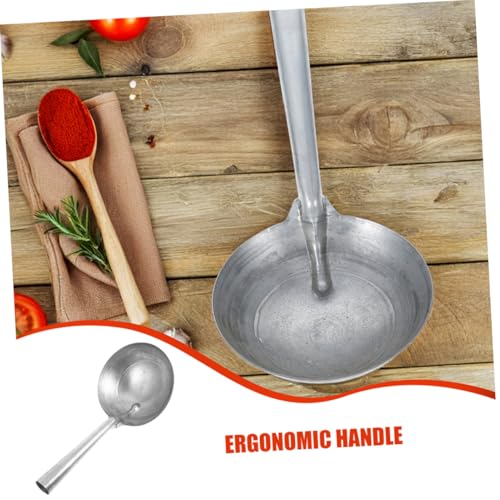 BESPORTBLE Iron Feeding Scoop Heavy-Duty Ladle for Livestock and Horses Water Scoop for Feeding and Measuring Handle Design for Easy Use Farms and Homesteading