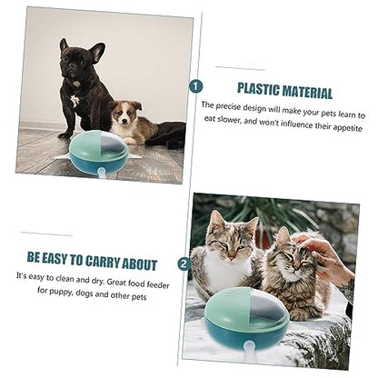 FRCOLOR 2pcs Material Puppy Kitten Nipples Feeder Bowl Kitten Food Bowls Puppy Feeder Comfortable Nipples - color: Bluex2pcs