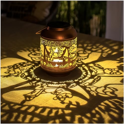 Frog Solar Lanterns Outdoor Waterproof,Hanging Solar Lights Frog Gifts for Women Men Metal LED Decorative Light for Yard,Patio,Lawn,Tabletop,Pathway,Landscape,Garden Decor - style: Frog