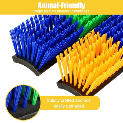 Livestock Scratch Brush, 4-Pack for Horse Grooming, Help Stay Comfortable on the Back of Livestock Cattle Scratch for Goat, Cow, Sheep, Pig and Other Animals