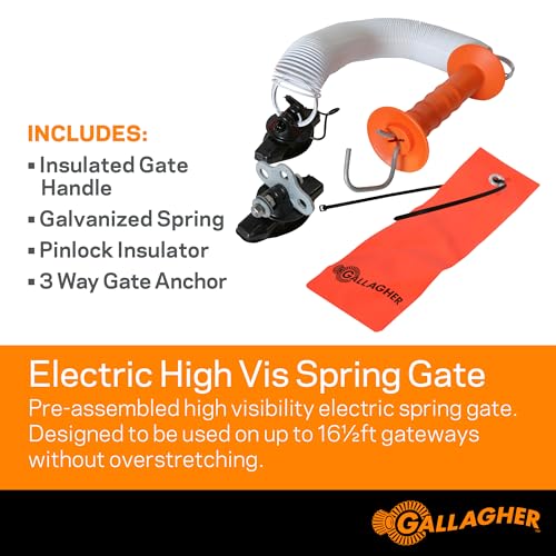 GALLAGHER NORTH AMERICA Electric High Visibility Spring Gate