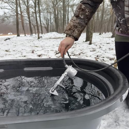 Farm Innovators Submergible Tank De-Icer, 1500W Water Deicer- Ice Chaser Cast Aluminum Design with Chew Proof Cord for Livestock Water Stock Tank