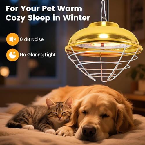 300 Watt Premium Waterproof Heaters Heat Lamp for Chicken Coop,Professional Chicken Coop Heater,Hanging Pheasantry Heater,for Chicks Brooder Pen,Duck,Pet House,Poultry