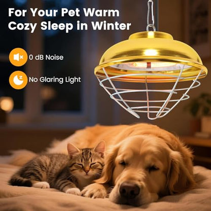 300 Watt Premium Waterproof Heaters Heat Lamp for Chicken Coop,Professional Chicken Coop Heater,Hanging Pheasantry Heater,for Chicks Brooder Pen,Duck,Pet House,Poultry