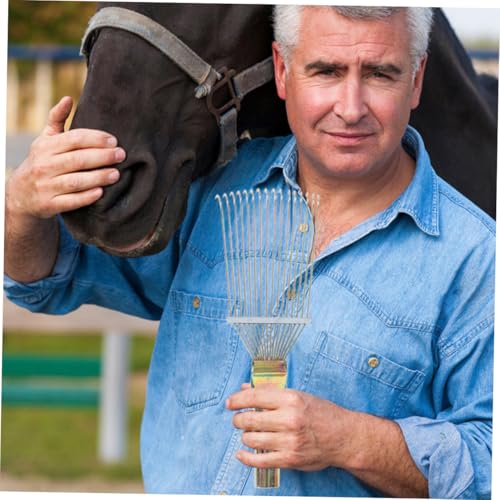 Levemolo 2pcs Horse Grooming Comb Sheep Grooming Rake Horsehair Brush for Livestock Hair Removal