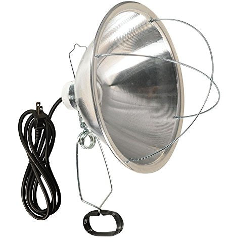 Woods Clamp Lamp with 10 Inch Reflector and Bulb Guard (300 Watt Bulb, 6 Foot Cord) - size: 1 Count (Pack of 1)