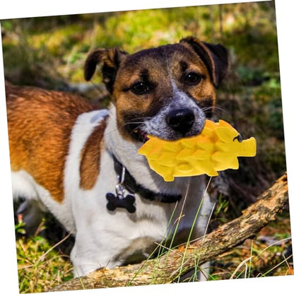 Toddmomy Dog Chewing Toy for Teeth Grinding Funny Pig Shaped Squeaky Puppy Plaything Latex Material for Interactive Chewing for Dogs
