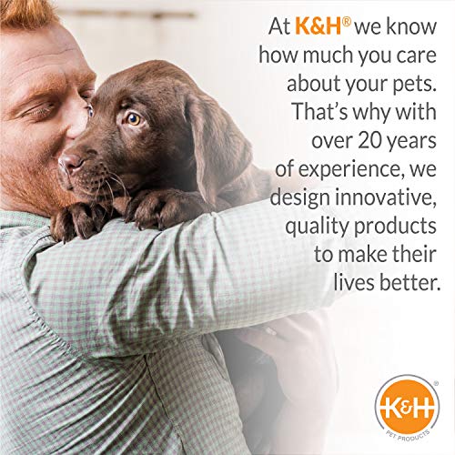 K&H Pet Products Thermal-Bowl Outdoor Heated Cat & Dog Water Bowl Blue 96 Ounces