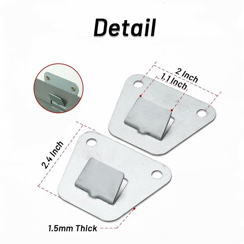 2 Pack Wall Fan Mounting Brackets - Universal Fit Thick Steel Wall Mount Fan Brackets Holders with Fastening Screws(2 Pack)