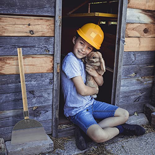 KESYOO Pig Chicken Manure Hoes for Gardening Sturdy Shovel Heads Long Handle Shovel for Digging Farm Cleaning Supply - size: 25X27X3.5cm