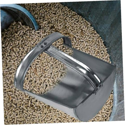 YARNOW Thickened Iron Feed Shovel Durable Veterinary Food Scoop for Livestock and Farm Use Lightweight and Easy to Carry Smooth Edges for Safe Handling