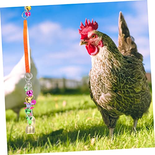 VICASKY 1pc Chicken Mirror Toy Beak Grinding Swing Mirror for Hen Coop Playtime and Cage Decoration Easy to Install for Birds and Livestock