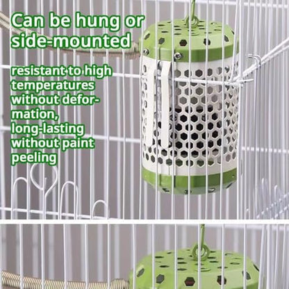 MANON ROSA Bird Cage Heater for Parakeets Chickens Parrots - Thermostatic Socket, No-Light Lamp with 2 Ceramic Bulbs (E27 110V) - Small Pet Winter Warming Equipment(25W&50W)