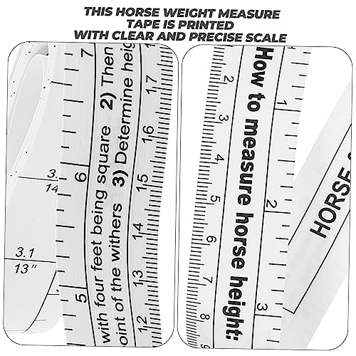 Horse Measuring Tape for Accurate Height and Weight Measurement Reusable Farm Measuring Tool for Livestock and Horses Multi-Functional Design for Easy Use