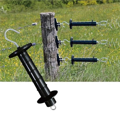 Electric Fence Gate Handle Spring 12-Pack Spring Tension Gate Handles, Insulated Plastic Replacement Accessories