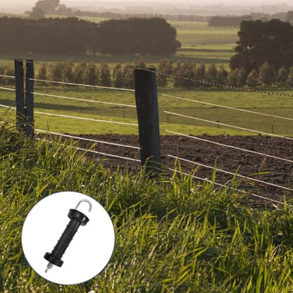 10 PCS Gate Handle Electric Fence Handles for Electric Fence, Insulated Spring Tension, Replacement Accessories for Fencing, for Pasture