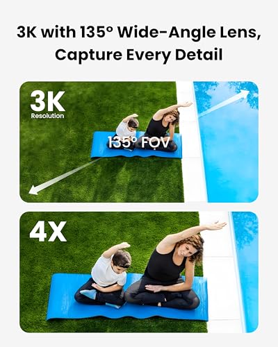 Solar Security Camera Outdoor Wireless, 5MP(3K) Color Night Vision, Battery Powered PIR Motion Detection,2.4GHz WiFi Cameras for Home Surveillance, Light and Sound Alarm, 2-Way Audio, Waterproof - style: 5MP 1 pack