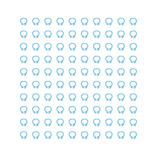 100PCS 8mm Poultry Leg Bands, Bird Pigeons Leg Rings Bird Foot Rings Poultry Tags Colorful Bird Identification Leg Bands Poultry Leg Rings (Light Blue) - color: Light Blue