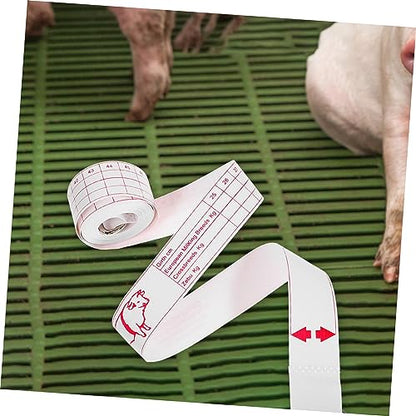 POPETPOP Animal Weight Tape Measure for Livestock Accurate Bust Measuring Tool for Cattle Pigs and Other Farm Animals High Precision Measuring Tape for Animal Weighing