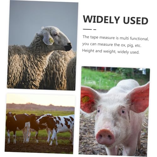 Animal Weight Tape Measure 2.5m Blue Multipurpose Body Measuring Tape for Cattle, Pigs, Goats – Livestock Girth and Weight Measurement Tool for Farm Use Style