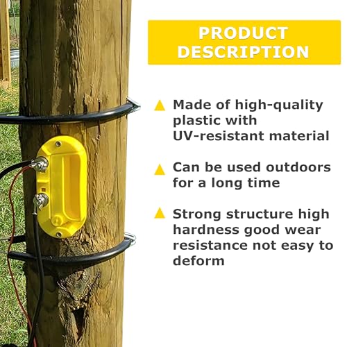 Cut Off Switch Electric Fence Switch of Plastic Single Pole-Yellow 2 Pack - style: 2 Pack