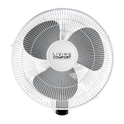 Comfort Zone 16-Inch Smart WiFi Wall Mount Fan, Oscillating 3-Speed Indoor Fan with App Control, Timer & Sleep Mode – Quiet Adjustable Tilt, All-Metal Grille – Space-Saving Cooling for Home or Office - style: 16" With WiFi