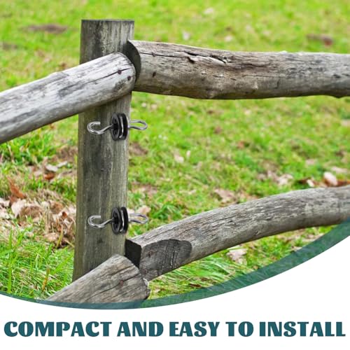 BESPORTBLE 4pcs Electric Fence Screw-in Gate Handle Insulator Conductive Spring for Cattle Fencing Weatherproof Easy Install