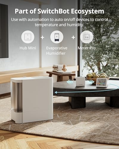 SwitchBot Meter Pro, Digital Hygrometer & Thermometer - Wireless Indoor Temperature & Humidity Monitor with Bluetooth App Control, Real-Time Alert - size: Meter Pro+Outdoor Meter