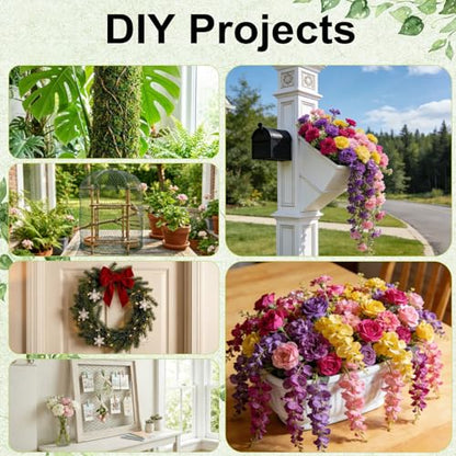 Chicken Wire for Floral Arrangements 15.7 x 157 in, Green PVC Coated Hexagonal Netting, Rust-Proof Garden Fence for DIY Crafts & Plant Protection, Ideal for Florists, Crafters & Gardeners