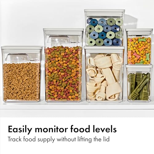 OXO Pet POP Container — 1.1 Qt/1.0 L - color: Whisker Gray, size: 1.1 Qt