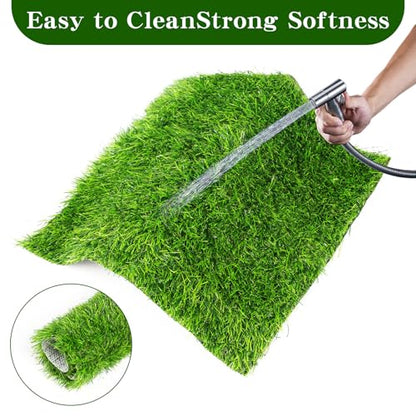 Chicken Nesting Pads Set 12×12"-Washable Artificial Grass Nesting Pads-for Chickens Coopsfor Chicken Coop and Pet Garden Lawn Indoor Outdoor (6 Pack)