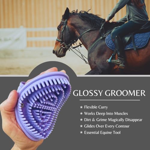 Epona Glossy Groomer Horse Grooming Tool (Lavender)