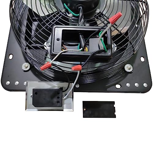 VENTISOL 12 Inch Shutter Exhaust Fan With Variable Speed Controller,1450CFM Wall Mounted Ventilation Fan, Vent Fan For Greenhouses,Shop,Home Attic,Garage Ventilation,Black - size: 12" Fan with Speed Controller