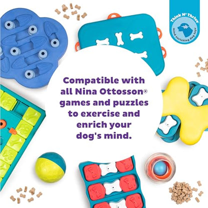 Outward Hound by Nina Ottosson Puzzle Bitez USA Made Dog Treats,Peanut Butter Flavor,Bite-Sized Training Reward and Interactive Puzzle Toy Treats,7.5oz,(Pack of 2) - size: 7.5 Ounce (Pack of 2), style: Peanut Butter