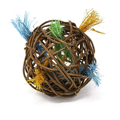 Oxbow Enriched Life Loco Ball, Rabbit Toys, Guinea Pig Toys, Enrichment for Bunny, Hamster, Rabbit, Chinchilla, Rat, Chinchilla Cage Accessories, Guinea Pig Accessories for Cage (Pack of 2) - size: 1 Count (Pack of 2)