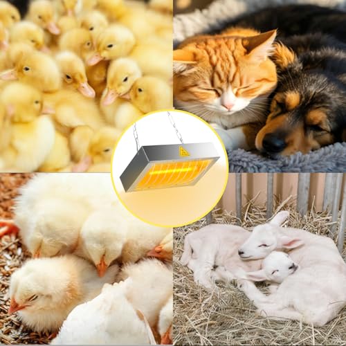 400W Chicken Coop Heater Bulb, Replacement Bulb Accessories for Chicken Heat Lamp, Brooder Heater Tubes for Chicks, Poultry, Pets, 1 Pack - color: Bulb 400W - 1 Pack
