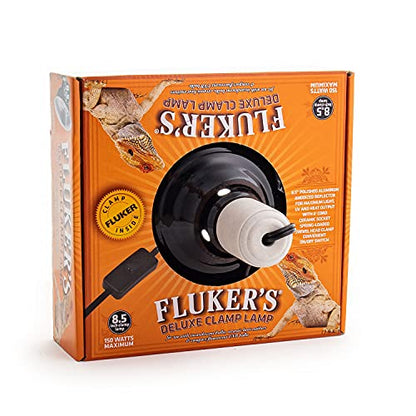 Fluker's Repta-Clamp Lamp, Heavy Duty Clamp Light For Reptile Tanks and Terrariums, UL/CUL Approved, Great for Reptile Basking, 150-Watt Maximum with On/Off Switch, 8.5" - size: 8.5 Inch (Pack of 1), style: Repta-Clamp Lamp with Switch for Reptiles