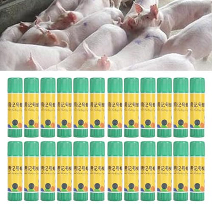 Livestock Marker Farm Marking Crayon Animal Identification Stick Premium ABS Wax Material Safe for Pig Sheep Cow Cattle (Green) - color: Green