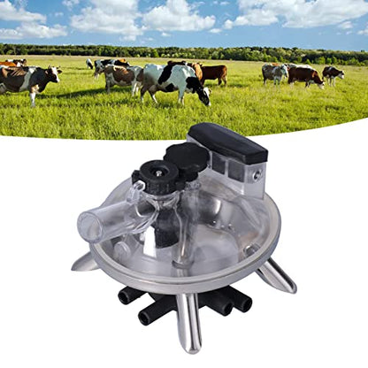Milking Claw, 240cc Cow Milk Collector Tool Replacement, Easy to Install Farm Milking Machine Accessories with Stainless Steel Base, Milk Claw Cluster for Cow Sheep