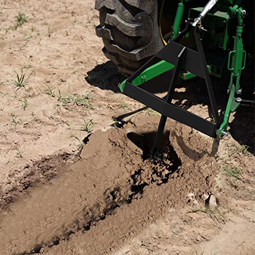 YITAMOTOR 3 Point Middle Buster Plow for Category 1, Three-Point Quick Hitch Accessories, 3 pt Tractor Furrowing Plow Lawn Ditch Buster Steel