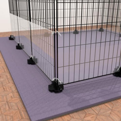 8 Pack Pet Cage Liner with Zip Ties Pet Rabbit Habitat Guinea Pig Cage 8" x 12" Flexible Plastic Side Protection Urine Guard Panels by Marketing Holders - color: 8" x 12"