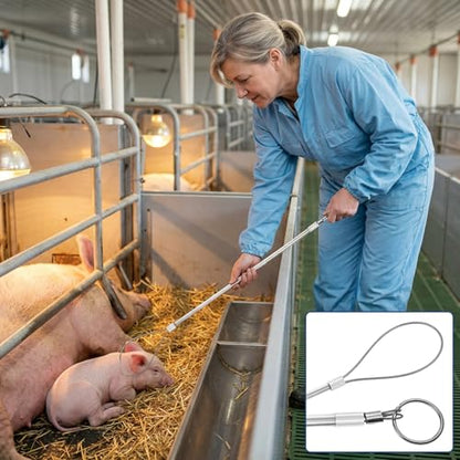 Adjustable Loop Pig Puller for Safe Farrowing Assistance, Essential Livestock Care Supplies and Farm Tools