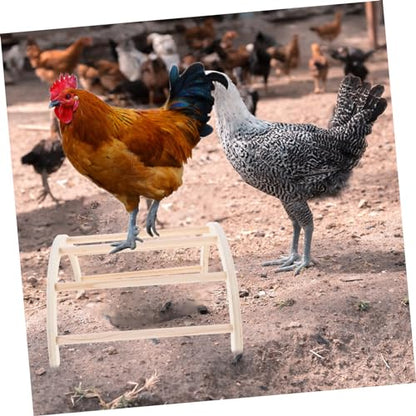 VICASKY 4pcs Wooden Chicken Training Perch Set Adjustable Chicken Ladder and Roosting Stand for Hens Compatible PET and Parrots